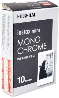 Fujifilm Instax Mini Monochrome 10ks / film do instantního fotoaparátu čb / formát obrázku 46 mm × 62 mm (70100137913)