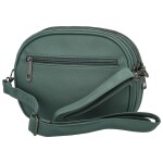 Trendy koženková crossbody kabelka Jennifer, modrozelená