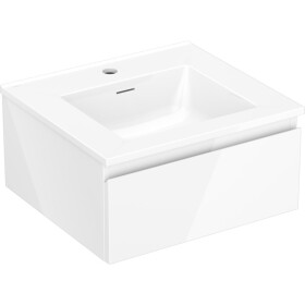 MEXEN/S - Orio koupelnová skříňka 50 cm s umyvadlem Otis, 1 šuplík, bílá lesk 91A10-05023-1-BF00-W18M00