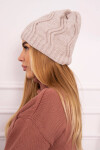Fleecová čepice Sylwia K244 light beige UNI