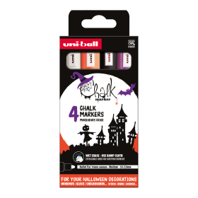 UNI PWE-5M sada křídových popisovačů, Halloween, 1,8 - 2,5 mm, mix barev