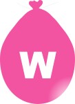Balónek písmeno W růžové balonky.cz Balónek písmeno W růžové balonky.cz