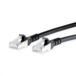 Metz Connect 130845H000-E RJ45 síťové kabely, propojovací kabely CAT 6A S/FTP 80.00 m černá dvoužilový stíněný, bez halogenů, samozhášecí 1 ks