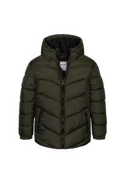 Kabát chlapecký nylonvý Puffa, Minoti, 11COAT 16, khaki - 98/104 | 3/4let