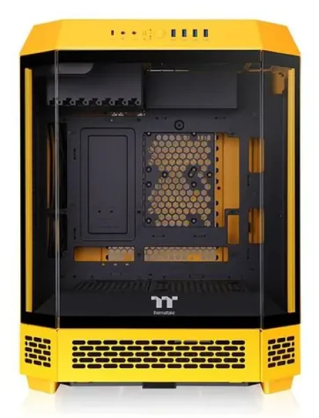 Thermaltake The Tower 600 tmavě žlutá / ATX / 4x USB-A 3.2 / 1x USB-C 3.2 / 2x140mm / bez zdroje / průhledná bočnice (CA-1Z1-00M4WN-00)