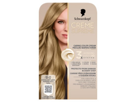 Schwarzkopf Creme Supreme Pečující barvicí krém 8-0 přirozená světlá blond