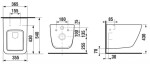 LAUFEN Rámový podomítkový modul CW1 SET s chromovým tlačítkem + WC JIKA PURE + SEDÁTKO SLOWCLOSE H8946600000001CR PU2