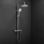 REA - Sprchový set Foss Clif Brush Nickel REA-P5646