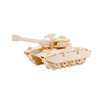 Dřevěné 3D puzzle - Tank