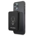 Karl Lagerfeld MagSafe Powerbanka 3000mAh černá / Powerbanka / Bezdrátové nabíjení / MagSafe