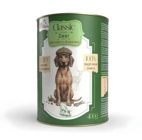 Syta Micha Classic Mono jelení s brusinkami 400 g / Konzerva pro psy / bez obilovin / citlivé trávení