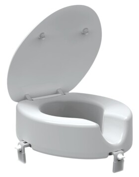 SIKO - Zvýšené sedátko 12 cm na WC pro seniory, bílá INVALWCSED INVALWCSED