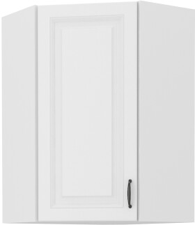 Horní rohová skříňka Stilo 60x60 GN-90 1F (45°) Barva korpusu: Bílá, Barva dvířek: Bílá