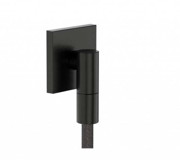 HANSGROHE - FixFit Fine E Nástěnné kolínko, kartáčovaný černý chrom 28883340