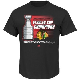 Majestic Pánské Tričko Chicago Blackhawks 2015 Stanley Cup Champions Natural Hatty Triple Peak Velikost: S