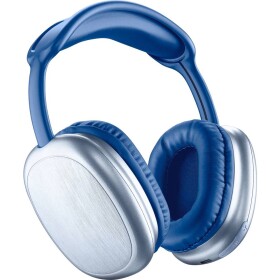 Cellularline Sluchátka Over Ear Bluetooth®, Bez kabelu, kabelová modrá regulace hlasitosti, Vypnutí zvuku mikrofonu