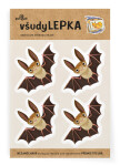 VšudyLEPKA vel. 1 -024 - Netopýr 4x