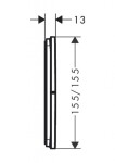 HANSGROHE - ShowerSelect Comfort Ventil pod omítku, pro 3 spotřebiče, kartáčovaný černý chrom 15573340