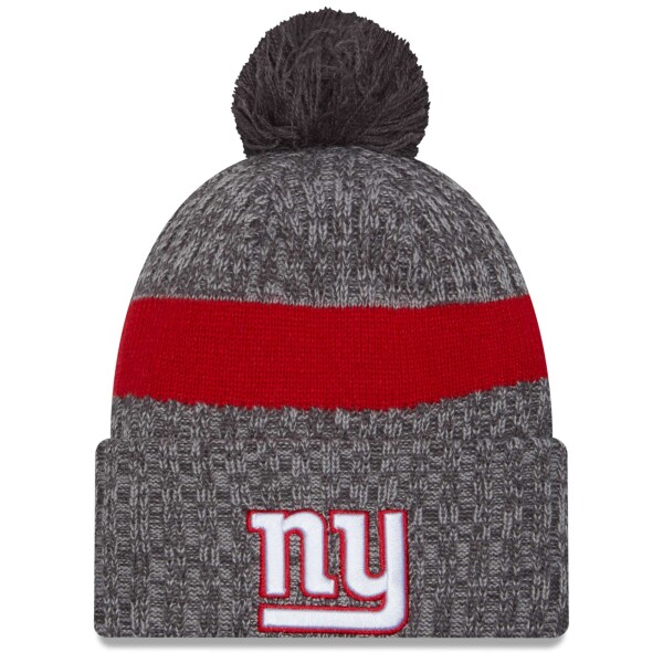 New Era Pánská zimní čepice New York Giants NFL Gray 2023 Sideline Sport Knit