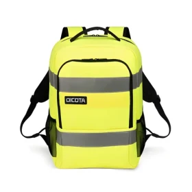 DICOTA Backpack HI-VIS Base žlutý / Batoh s kapsou na notebook / 24 l / rPET (P20471-17)