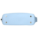 Módní kožená kabelka na rameno Lilie, modrá