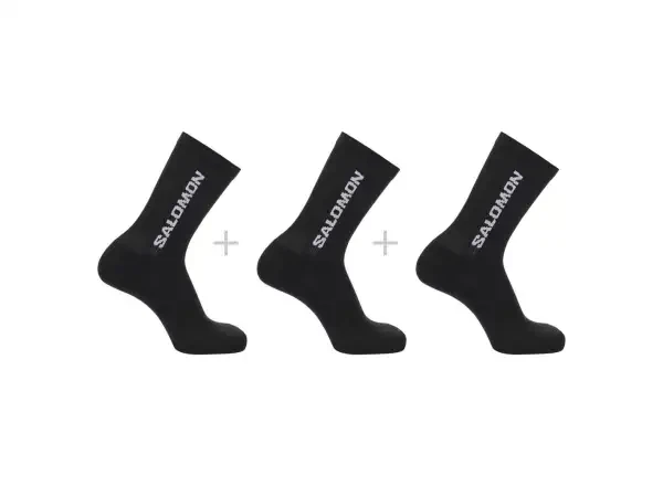 Salomon Everyday Crew 3-Pack Black/Black/Black vel. 42-44