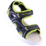 McKeylor Jr JAN229B Sandály na suchý zip tmavě modré zelené