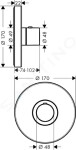 AXOR - ShowerSelect Highflow termostat pod omítku, chrom 36721000