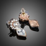 Náušnice Swarovski Elements Geonna, Bílá/čirá