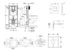 GROHE - Rapid SL Set předstěnové instalace, klozetu Arkas a sedátka softclose, tlačítko Skate Cosmopolitan, chrom SANI11BA1102