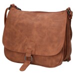 Trendy dámská koženková crossbody kabelka Ulipa, hnědá