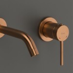 REA - Podomítková umyvadlová baterie Clif Brush Copper REA-B5842