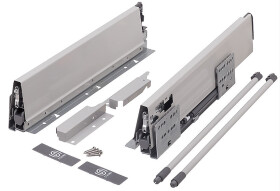 Strong výsuv StrongBox 500/204mm, šedý, jeden kulatý reling (276485)