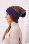 Paris fleecová čepice K213 purple+mustard UNI