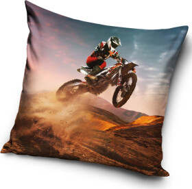 Dekorační polštářek Motocross Král písečných dun