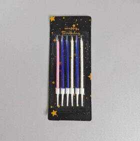 Dortisimo Svíčky Star růžové, modré a bílé (6 ks)