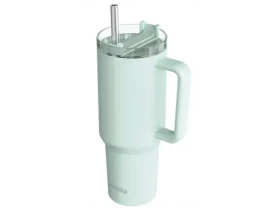 Quokka Nerezový termohrnek s brčkem Stream Turquoise 1200 ml (40046QO)
