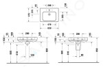 DURAVIT - Soleil by Starck Umyvadlo 650x480 mm, s přepadem, otvor pro baterii, WonderGliss, bílá 23766500001