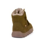 Chlapecké zimní barefoot boty ZERU TEX FURRY Olive, Froddo, G2110149-4, zelená - 21