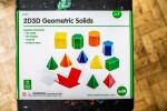 EDX Education 2D3D Skládací geometrické tvary, set 12ks