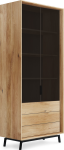 Massivo.cz Vitrína Modern Loft 2d/3s, dub, masiv