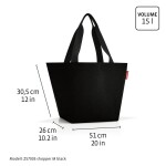 Nákupní taška přes rameno Reisenthel Shopper M Smiley® grey
