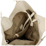 Elegantní dámská koženková kabelka na rameno Mandy, béžová