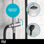 Eisl - Sprchový set bez baterie SHOWER DREAM, chrom/černá DXLD60088CS DXLD60088CS