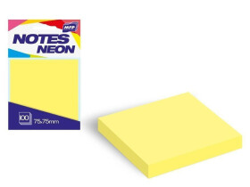 Bloček samolepící 75x75mm 100 listů žlut