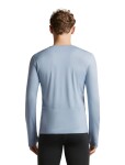 Pánské merino triko s dlouhým rukávem ICEBREAKER Mens 200 MerinoFine Ace LS Crewe, Zinc Blue velikost: L