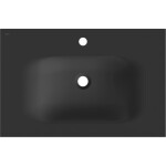 MEXEN - Vela umyvadlo zapuštěné do desky 71 x 46,5, černá mat 25237071