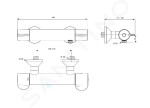 IDEAL STANDARD - Ceraplus II Termostatická sprchová baterie, chrom A6871AA