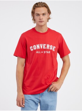 Červené unisex tričko Converse Go-To All Star Pánské