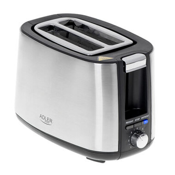 Adler AD 3214 stříbrná / Toaster / 900W / 2 toasty (AD 3214)